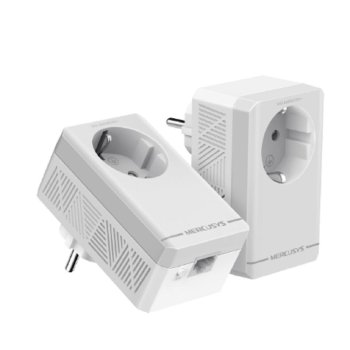 Адаптер Powerline (HomePlug) (комплект) с розеткой Mercusys MP300P KIT