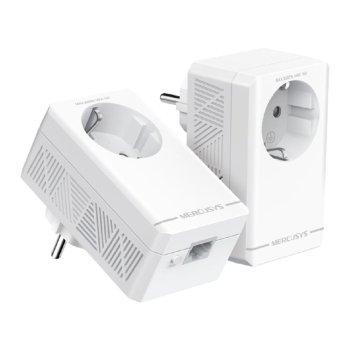 Адаптер Powerline (HomePlug) Комплект гигабитных адаптеров с розеткой Mercusys MP500P KIT