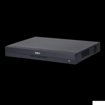 Видеорегистратор сетевой DAHUA DHI-NVR5208-EI2 8-канальный IP- до 448Мбит/с; 2 SATA III до 20Тбайт; : 1 HDMI (8K), 1 VGA; 1 RJ45 1000Мбит/с; тревожные