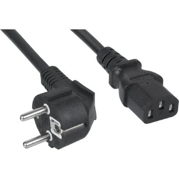 Кабель питания Cabeus PC-186-VDE-1.0-3M компьютера (Schuko+C13) (3x1.0), 3 м