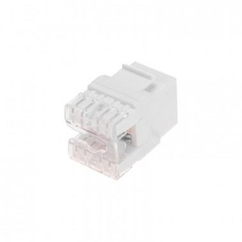 Модуль Keystone Rexant (02-0060-1) Jack RJ-45(8P8C), UTP неэкранированный, CAT 5e, тип 180 градусов, с пылезащитной шторкой, белый PRO