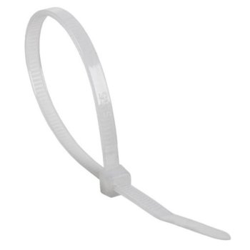 Стяжка Rexant (07-0300-25) кабельная нейлоновая 300x4,8мм, белая (25 шт/уп)