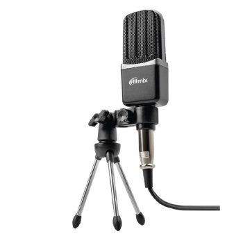 Микрофон RITMIX RDM-123 Black {Подключение XLR - jack 3,5 мм, }