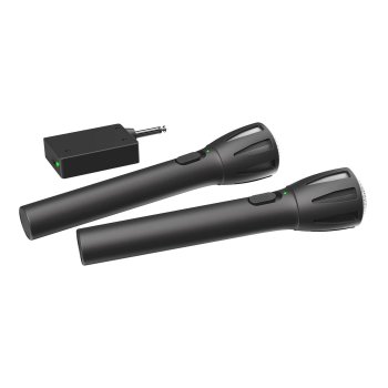 Набор микрофонов RITMIX RWM-302 black {Част. хар-ка: 50 Гц-15 кГц, сопрот.: 600 Ом, чувств.: -72 дБ,пит. микрофона: 1,5 В, пит. приемника: 1,5 В}