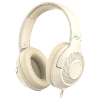 Наушники RITMIX RH-544TV Beige {. 40 мм, 20-20000 Гц, 32 Ом, 99 дБ ± 3 дБ, 5 м, пластик}