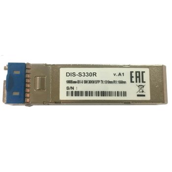 Модуль SFP D-Link S330R/30KM/A1A Промышленный WDM с 1 портом 1000Base-BX-U (Tx:1310 нм, Rx:1550 нм) для одномодового оптического кабеля (до 30 км)