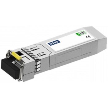 Модуль SFP NTSS NTSS SFP, 1,25Гбит/с, разъём LC, рабочая длина волны 1550/1310нм, SM, WDM, дальность до 20км, ОБ 14дБ, DDM NTSS-SFP-1.25G-53-20LD