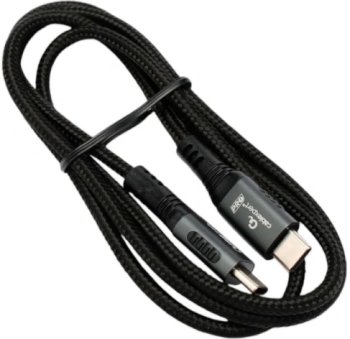 Кабель USB2.0 Cablexpert СС-USB2.0-240W-1M Type-C/Type-C, 5А, 240Вт, PD3.1/QC4.0, медь, 1м, черный, пакет