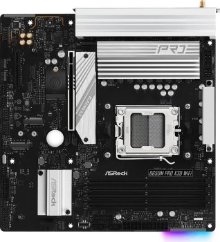 Материнская плата Asrock B650M PRO X3D Socket AM5 AMD B650 4xDDR5 mATX AC`97 8ch(7.1) 2.5Gg RAID+HDMI+DP