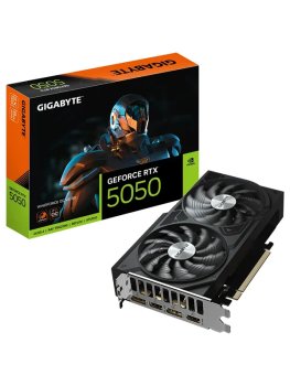 Видеокарта Gigabyte RTX5050 WINDFORCE OC V2 8GB GDDR6 128bit 2xDP 2xHDMI 2FAN RTL