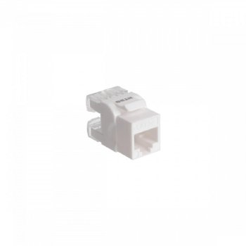 Модуль Keystone NTSS NTSS UTP RJ45 cat.5e, 180 градусов, белый NTSS-KJ-UTP-RJ45-5e-180-WT
