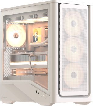 Корпус Formula V Line Air Power G9 DUO PA White, ATX, TYPE-C*1, USB3.0*2, MESH/GLASS FRONT PANEL, FRONT 3x PERFORMANCE ARGB, REAR 1x PERF