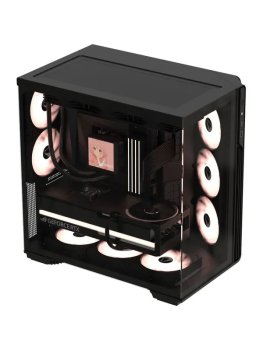Корпус Formula V Line Crystal Z7 PA Black, ATX, TYPE-C*1, USB3.0*1, Front+Side Glass, SIDE 3x PERFORMANCE ARGB, REAR 2x PERFORMANCE ARGB