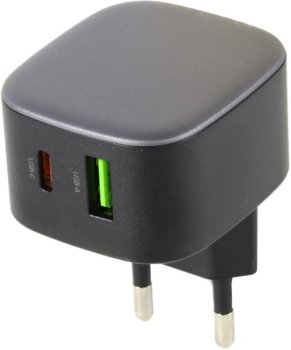 Зарядка USB-устройств Hoco CS32A Black <617451> USB (Вых. DC5/9/12V, 20W, USB, USB-C)