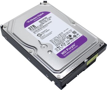 Жесткий диск 3 Тб SATA 6Гб/s Western Digital Purple <WD34PURZ> 3.5"