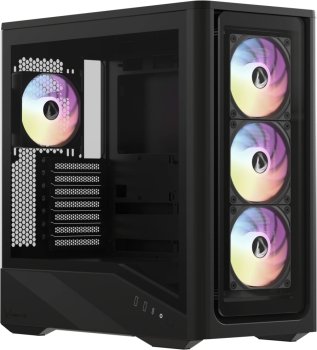 Корпус Aerocool \ Formula V Line Air Power G9 DUO PA Black, ATX, TYPE-C*1, USB3.0*2, MESH/GLASS FRONT PANEL, FRONT 3x PERFORMANCE ARGB, R
