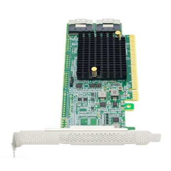 Контроллер Lr-Link LRNV9F24 PCIe x16 to Two SlimSAS SFF-8654 8i Retimer Adapter, Support up to 4 NVMe SSDs