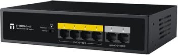 Коммутатор Netis ST106PDI-2-43 6x100Мбит/с 4PoE 43W неуправляемый