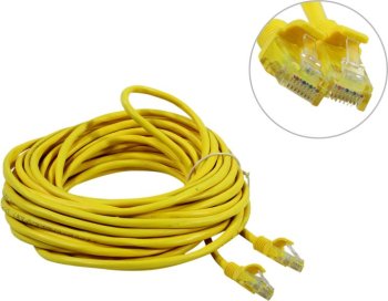 Кабель UTP Cablexpert <PP12-10M/Y> Patch Cord UTP кат.5e, 10м, жёлтый