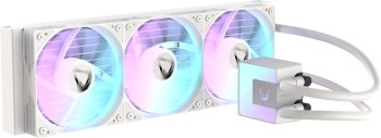 Система водяного охлаждения (кулер с водяным охлаждением) Formula V Line ICE JET GLOW 360 WH, 360mm, 3x120mm, ARGB fans, LGA115X/1200/1700/1851, AM4/A