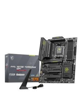 Материнская плата MSI MAG X870E TOMAHAWK MAX WIFI PZ X870E, AM5, 4*DDR5, 3*PCIEx16, 4*M.2, 2*TypeC, 2*USB3.2Gen2, 7*USB3.2Gen1, 8*USB2.0, 4*SATA3.0, 5