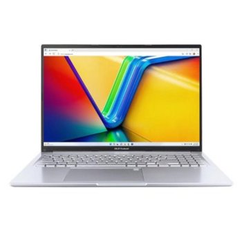 Ноутбук Asus Vivobook X1605VA-SH2129 [90NB10N2-M02SD0] Cool Silver 16" {OLED i5-13420H/16GB/SSD512GB/Intel UHD/FingerPrint/Backlit/DOS}