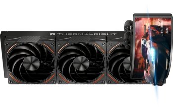 Система водяного охлаждения Thermalright Rainbow Vision 360 Turbo (360mm, LED, Black, ARGB/ Fans: 3x120mm, 120.38CFM, 44.7dBA, 3000RPM/