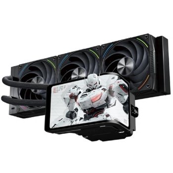 Система водяного охлаждения Thermalright Wonder Vision 360 Turbo (360mm, LED, Black, ARGB/ Fans: 3x120mm, 120.38CFM, 44.7dBA, 3000RPM/