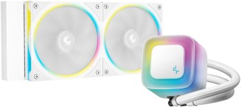 Система водяного охлаждения Deepcool LE240 Pro ARGB Soc-AM5/AM4/1200/1700/1851 белый 4-pin 28.2-33dB Al 280W 1347gr Ret (R-LE240PRO-WHAMMC-G-1)