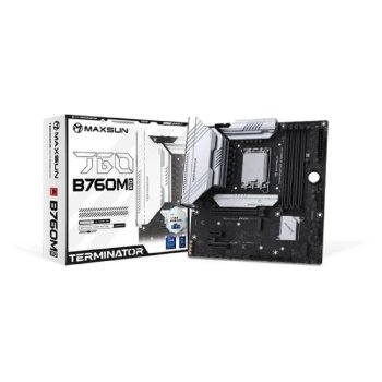 Материнская плата MAXSUN MS-Terminator B760M D5 WiFi V1/V2 (Socket 1700, mATX, 4*DDR5, DP/HDMI, 4xSATA3, 3*M.2,xPCI-E x16 /1xPCI-E x1, 6*USB 2.0, 2*US
