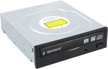 Привод DVD внутренний [NEW] DVD±R/RW & CDRW Gembird DVD-SATA-02 <Black> SATA (RTL)