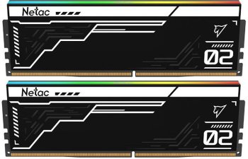 Оперативная память Netac Shadow II RGb DDR 5 DIMM 32Gb (16Gbx2) 6400Mhz, C32 NTS2D5P64DP-32K
