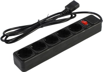 Сетевой удлинитель [NEW] для UPS 5bites <SP5B-118U> Black <1.8м> ( 5 розеток, вход IEC320-C14)