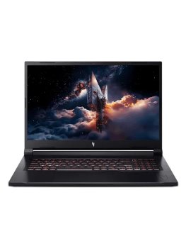Ноутбук Acer игровой 17.3", AMD Ryzen 7 260, RAM 32 ГБ, SSD, NVIDIA GeForce RTX 5050 для ноутбуков (8 Гб), Без системы, (NH.QYTER.002), черный, Русска