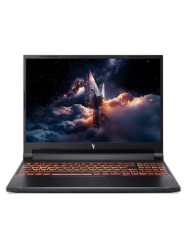 Ноутбук Acer игровой 16", AMD Ryzen 5 240, RAM 16 ГБ, SSD, NVIDIA GeForce RTX 5060 для ноутбуков (8 Гб), Без системы, (NH.U1GER.001), черный, Русская