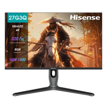 Монитор LCD Hisense 27" 27G7Q-PRO {IPS/MiniLED 3840x2160 160Hz 2xHDMI DisplayPort USB-C black}