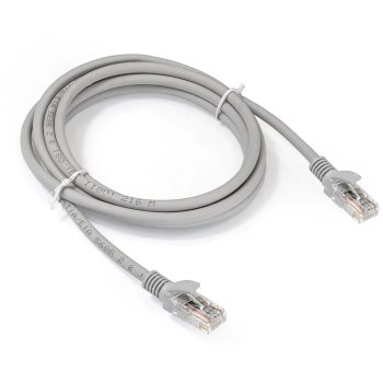 Кабель UTP ExeGate EX286383RUS UTP-RJ45-RJ45-5e-2M-LSZH-GY, UTP, cat.5e, LSZH, 2м, серый