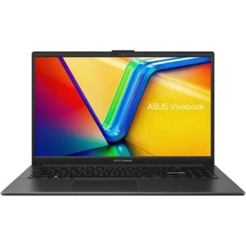 Ноутбук 15.6" IPS FHD Asus E1504TA-BQ082 black (Intel N150/8Gb/256Gb UFS/VGA int/noOS) (90NB1542-M00300)