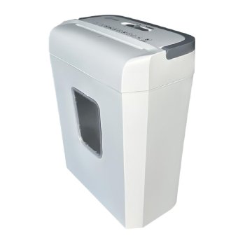 Уничтожитель бумаги Cactus CS-SH-C4 белый (секр.P-4) фрагменты 8лист. 13лтр. скрепки скобы пл.карты (2090786)