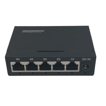 Коммутатор NEOMAX неуправляемый NMS-105P-1000-S, 5 портов 1000 Mbps, металл