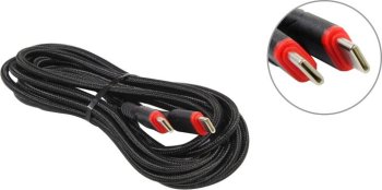 Кабель Hoco X59 Black <623087> USB-C-->USB-C 3м