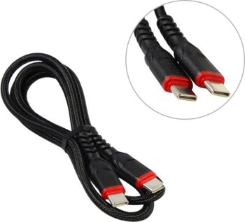 Кабель Hoco X59 Black <794147> USB-C-->USB-C 1м