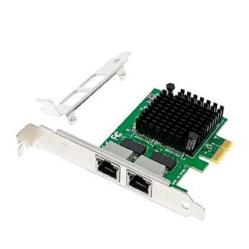 Сетевая карта внутренняя ORIENT XWT-INT226L2PE, PCI-Ex1 v3.1 2xRJ45 2.5GbE NIC, Intel I226-V chipset, 2.5/1 Гбит/с, 2 планки крепления (33474)