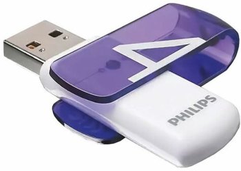 Накопитель USB Philips Vivid <FM04FD05B/97> USB2.0 Flash Drive 4Gb (RTL)