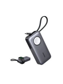 Портативный аккумулятор Ugreen PB527 10000 mah , серый, с магнитной зарядкой, 55434B