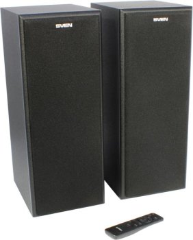 Колонки SVEN MC-25 Black (2x75W, Bluetooth, HDMI, FM, ПДУ)