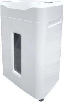 Уничтожитель бумаги Office Kit S210N 3,9x38 белый (секр.P-4) фрагменты 16лист. 35лтр. скрепки скобы пл.карты CD
