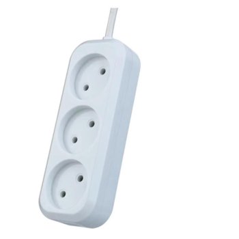 Сетевой удлинитель Perfeo без заземления "RU POWER", PF_B4062 (3,0м, 3 розетки, белый (Р16-012))