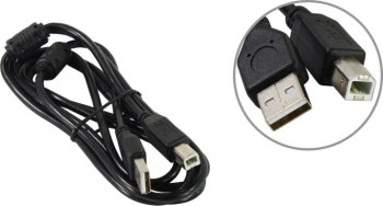 Кабель Cablexpert <CCF2-USB2-AMBM-6> USB 2.0 A-->B 1.8м, 2 фильтра