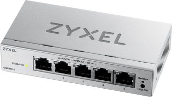 Коммутатор ZYXEL Web-managed Gigabit Zyxel GS1200-5v3, 5xRJ-45: 1G, desktop, fanless